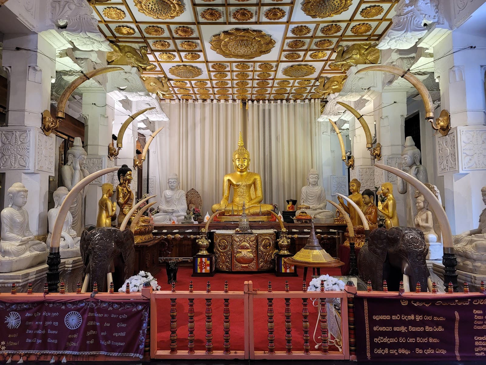 Temple of the Tooth Kandy Sri Lanka monument in Temple of the Tooth, Kandy, Kandy District, Central Province, Sri Lanka, Central Province - Kandyan architecture style, Sri Lankan Buddhist architecture style, Indo-Buddhist architecture style, Nagara architecture style (Medieval Period) - thumbnail