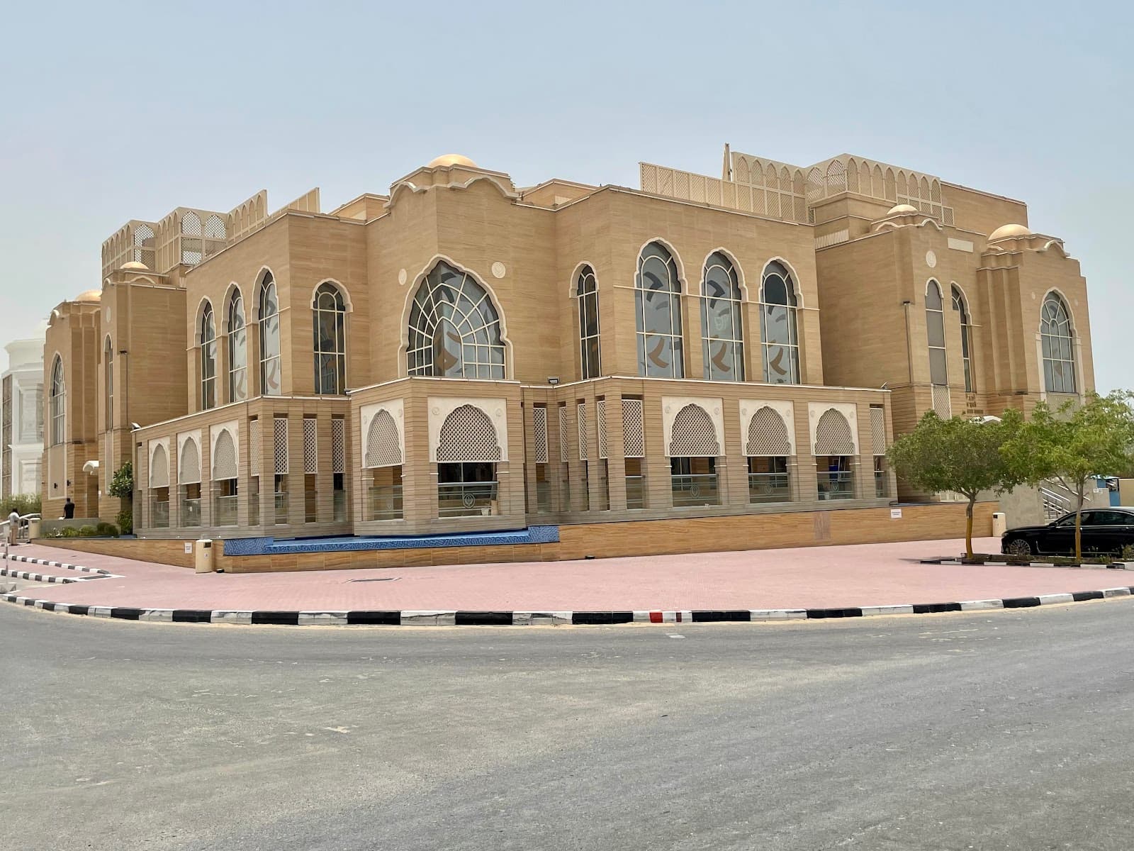 Sindhi Guru Darbar Temple Dubai monument in Al Fahidi Street (Bur Dubai Courtyard) and Jebel Ali Worship Village, Dubai, United Arab Emirates, Dubai - Sindhi-Hindu Contemporary architecture style, Indo-Islamic architecture style, Gujarati architecture style, Contemporary Indian architecture style (Modern Period) - thumbnail