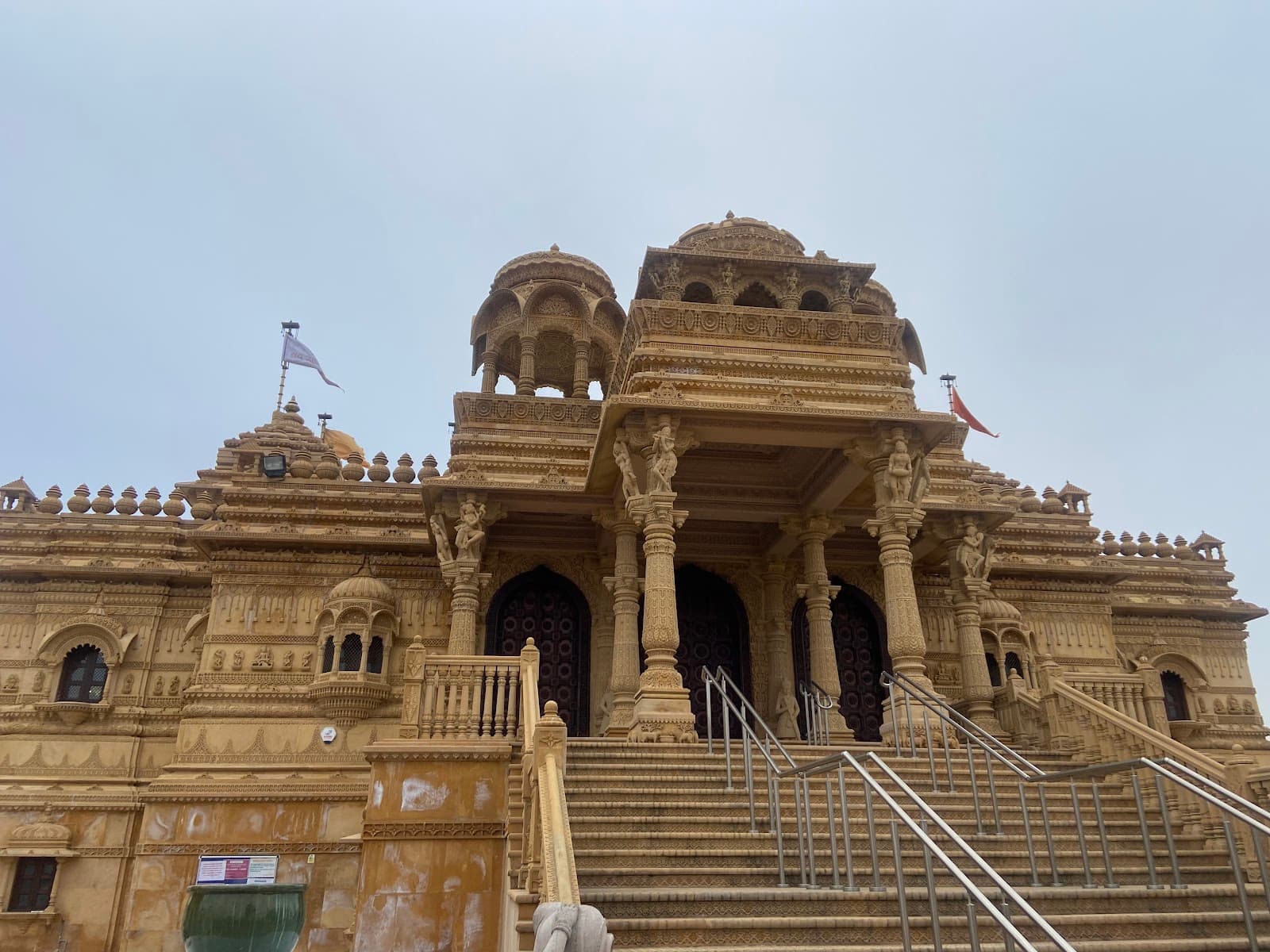 Shri Sanatan Hindu Mandir Wembley temple in Ealing Road, Wembley (HA0 4TA), England, United Kingdom, England - Maru-Gurjara architecture style, Nagara architecture style, Indo-Diaspora architecture style, Contemporary Mandir architecture style (Bengal Renaissance Period) - thumbnail