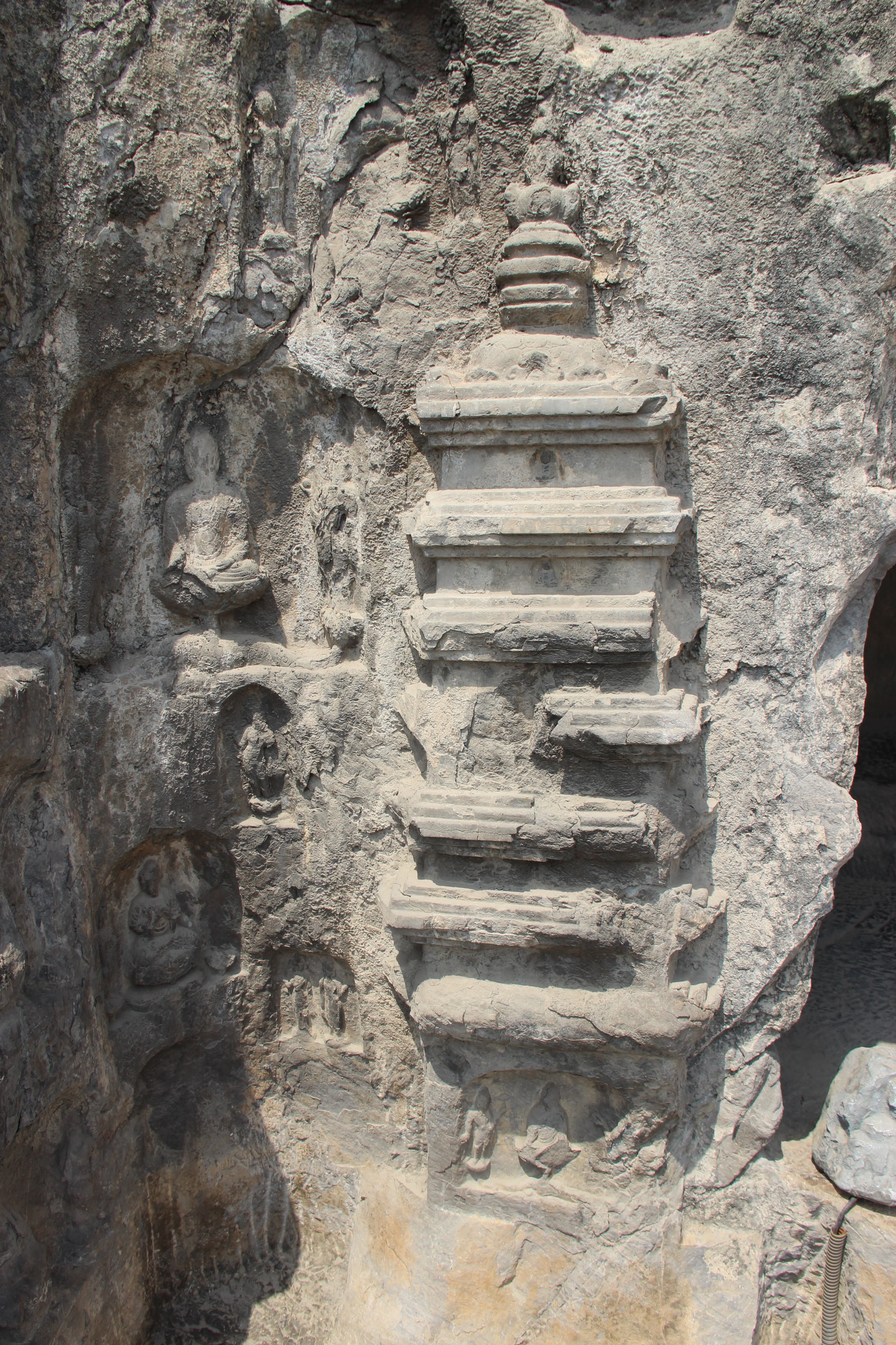 Volunteer at Longmen Grottoes Luoyang Henan China