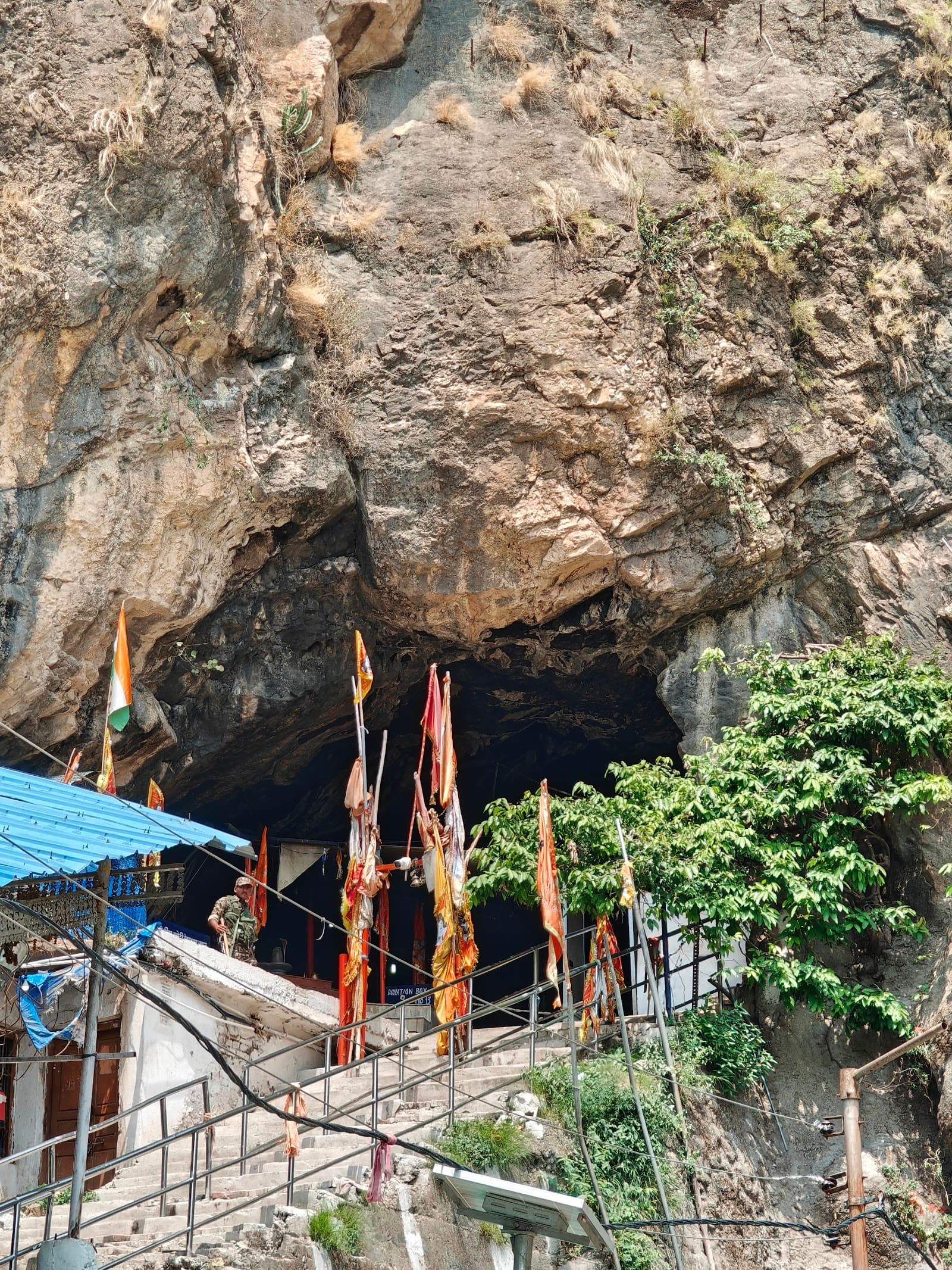 Volunteer at Shivkhori Cave Shrine Ransoo