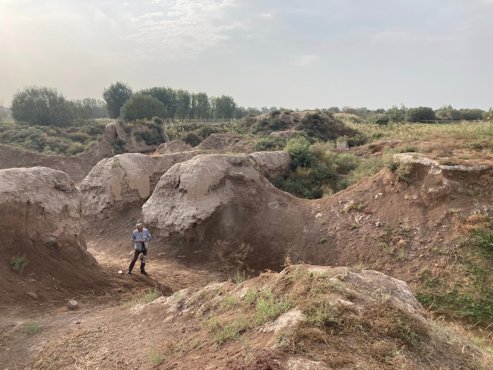 Volunteer at Ajina Tepa Monastery Vakhsh Valley Tajikistan