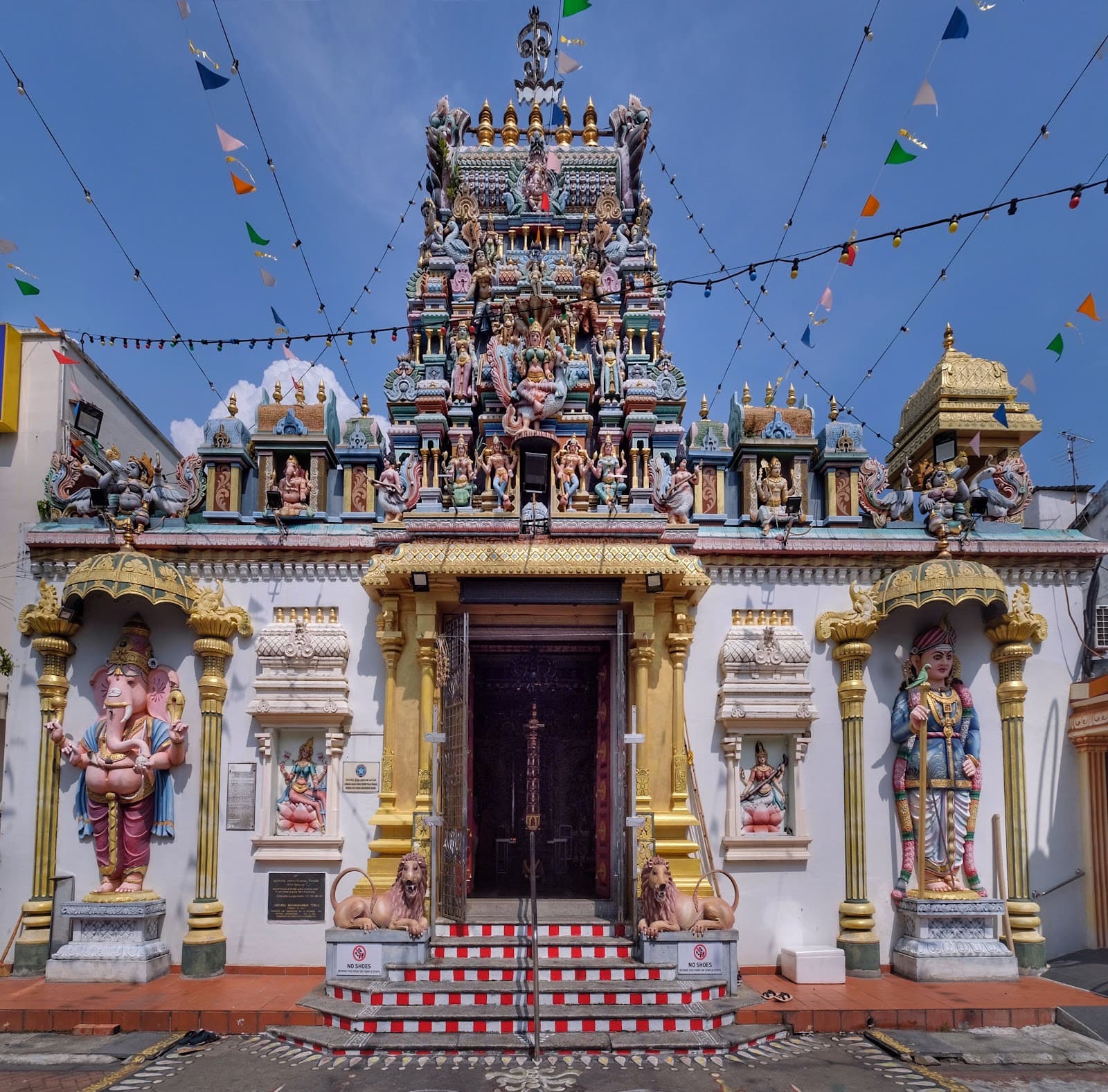 Sri Maha Mariamman Temple George Town Penang temple in Lebuh Queen, George Town, 10200 Pulau Pinang, Malaysia, Penang - Dravida architecture style, Straits Settlements architecture style, Gopuram architecture style, Ratha architecture style (Colonial Period) - thumbnail