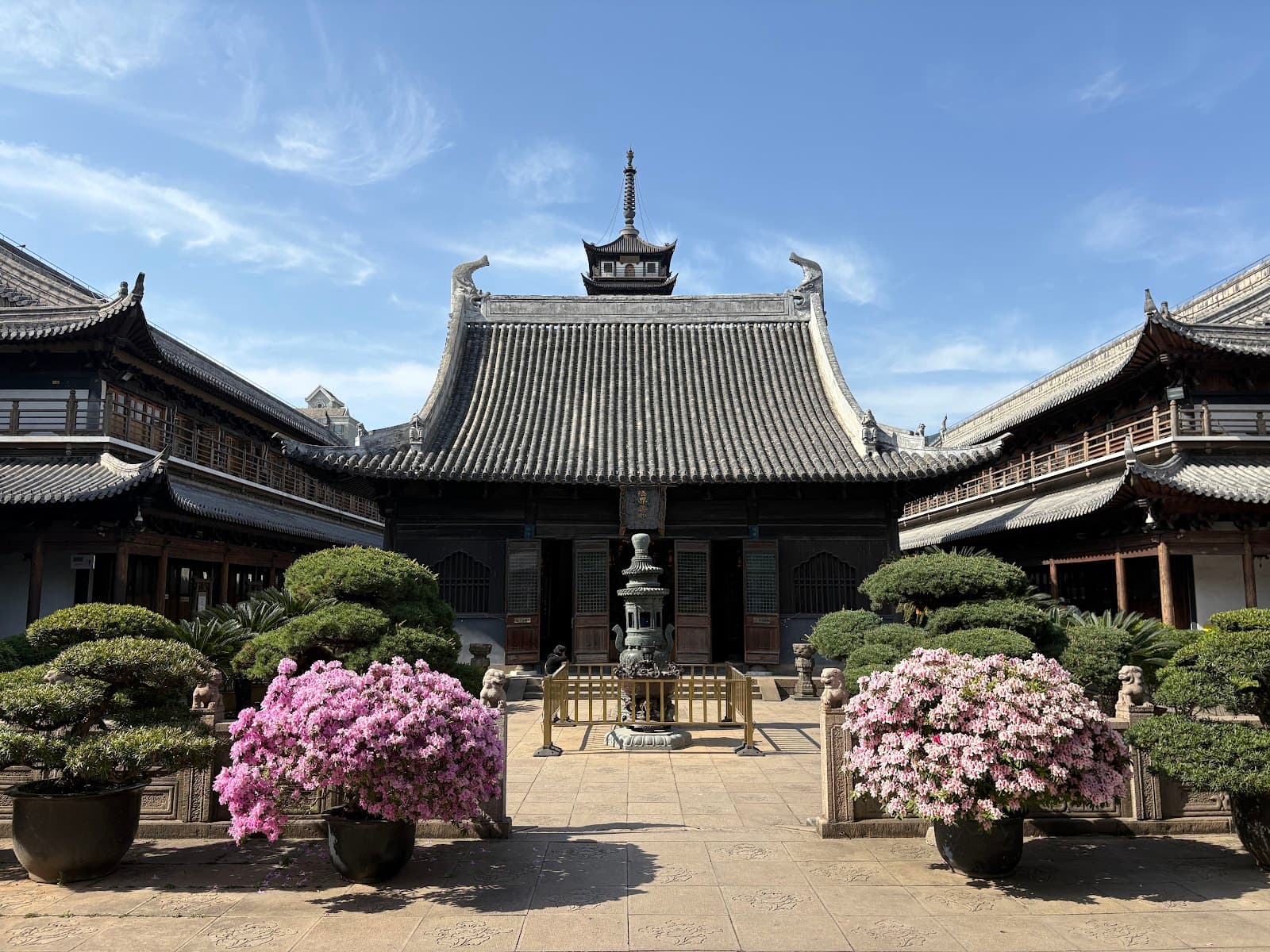 Zhenru Temple Shanghai China monument in Zhenru Temple, Zhenru Road, Putuo District, Shanghai, China, Shanghai - Indo-Chinese Buddhist architecture style, Chinese Buddhist architecture style, Indian Buddhist architecture style, Indic Bronze Sculpture Style architecture style (Chola Period) - thumbnail
