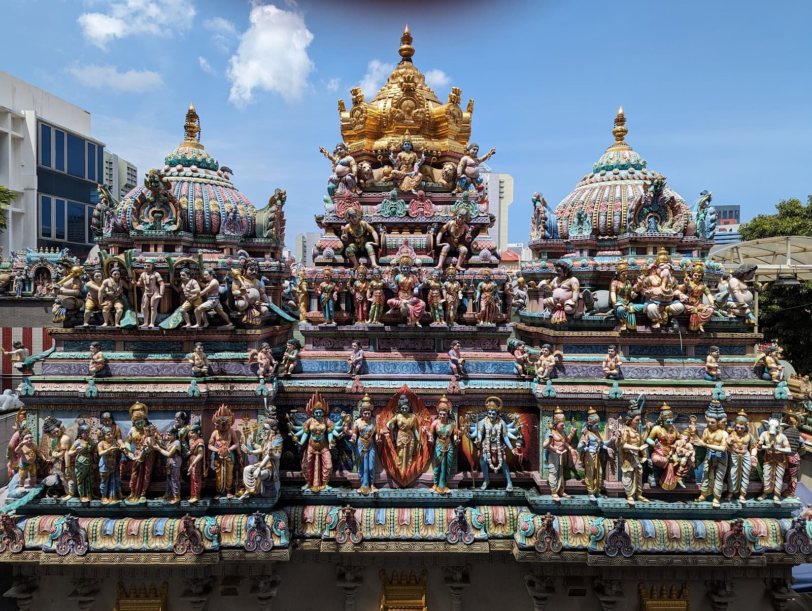 Sri Veeramakaliamman Temple Singapore temple in 141 Serangoon Road, Singapore 218042, Singapore, Singapore - Dravida architecture style, Tamil architecture style, Nagara architecture style, Diaspora Indian Vernacular architecture style (Colonial Period) - thumbnail