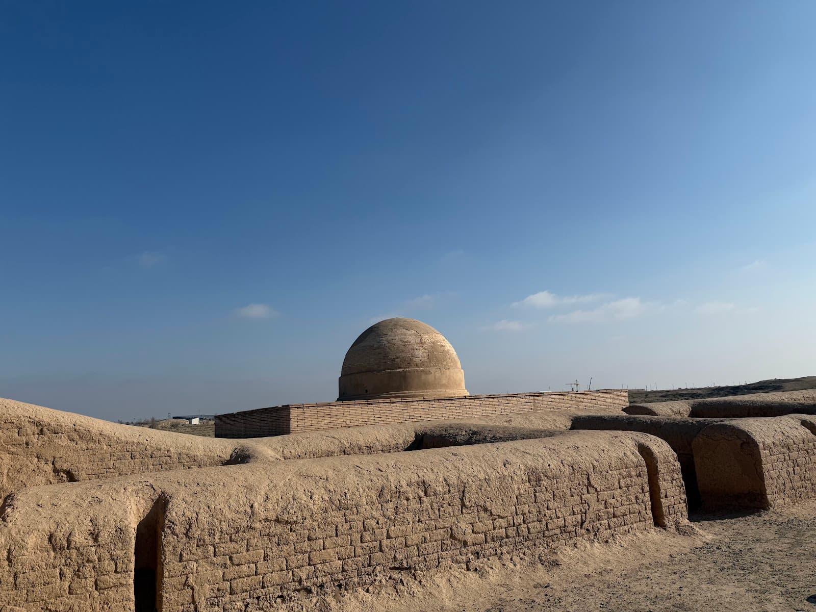 Fayaz Tepe Buddhist Ruins Termez archaeological site in Fayaz Tepe, Termez (190100), Surxondaryo Region, Uzbekistan, Surxondaryo Region - Gandhara-Mathura Buddhist architecture style, Kushana Buddhist architecture style, Gandhara architecture style, Early Buddhist architecture style (Kushan Period) - thumbnail