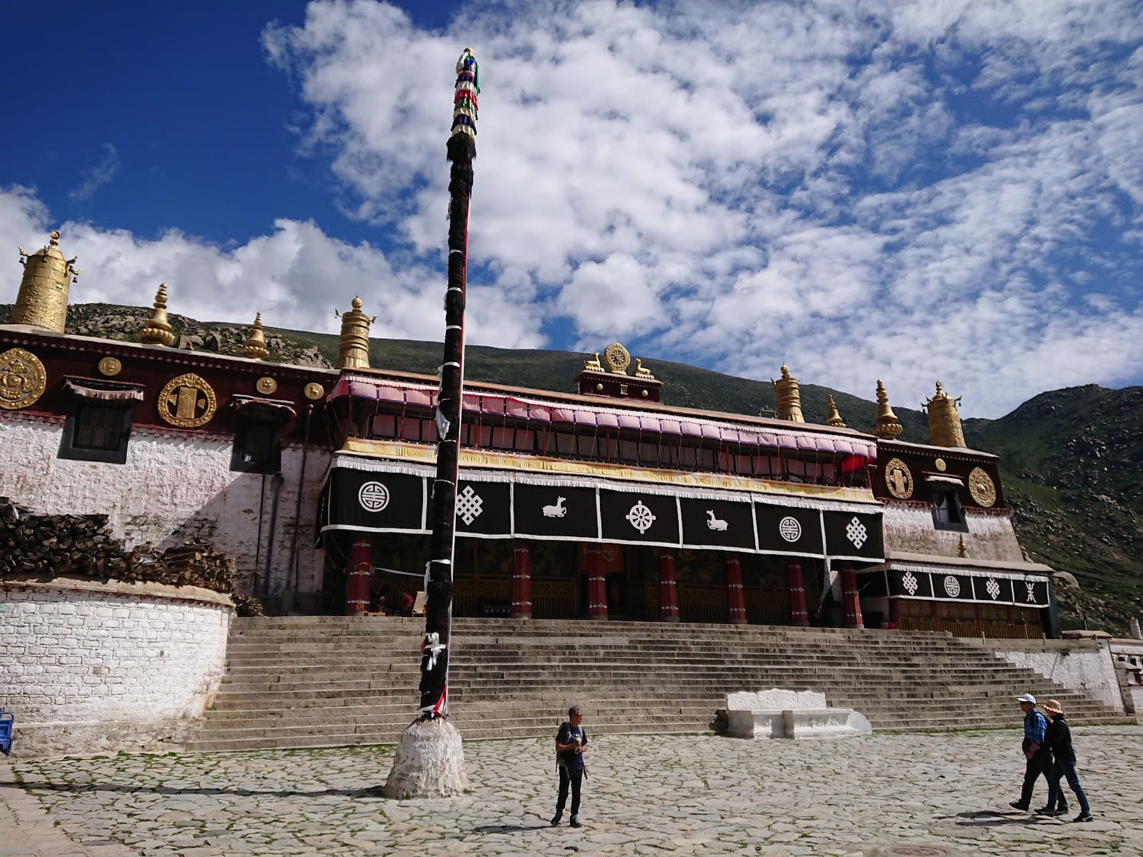 Drepung Monastery Lhasa Tibet monument in Drepung, Lhasa, Tibet, Tibet - Indo-Tibetan Buddhist architecture style, Nalanda architecture style, Indic Buddhist architecture style (Medieval Period) - thumbnail
