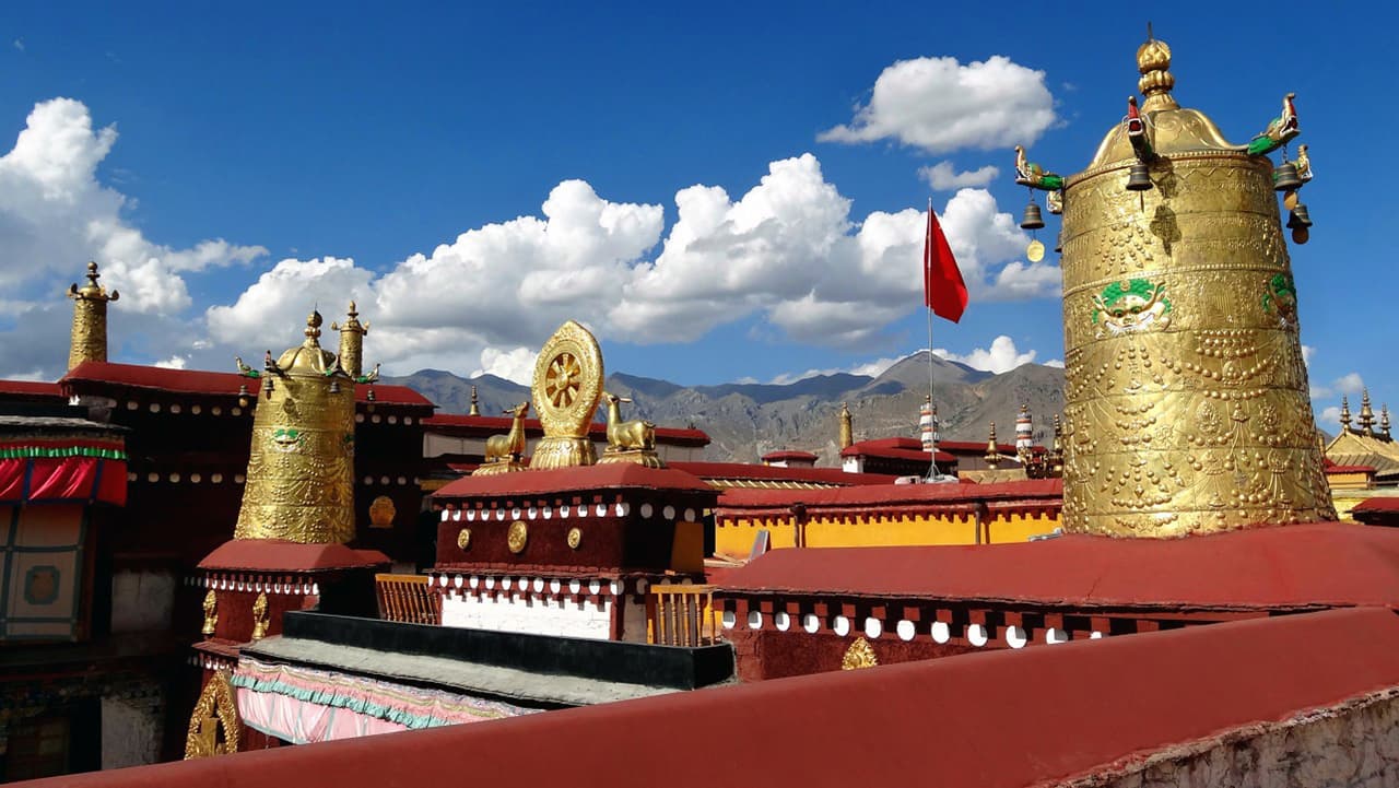 Volunteer at Ramoche Temple Lhasa Tibet