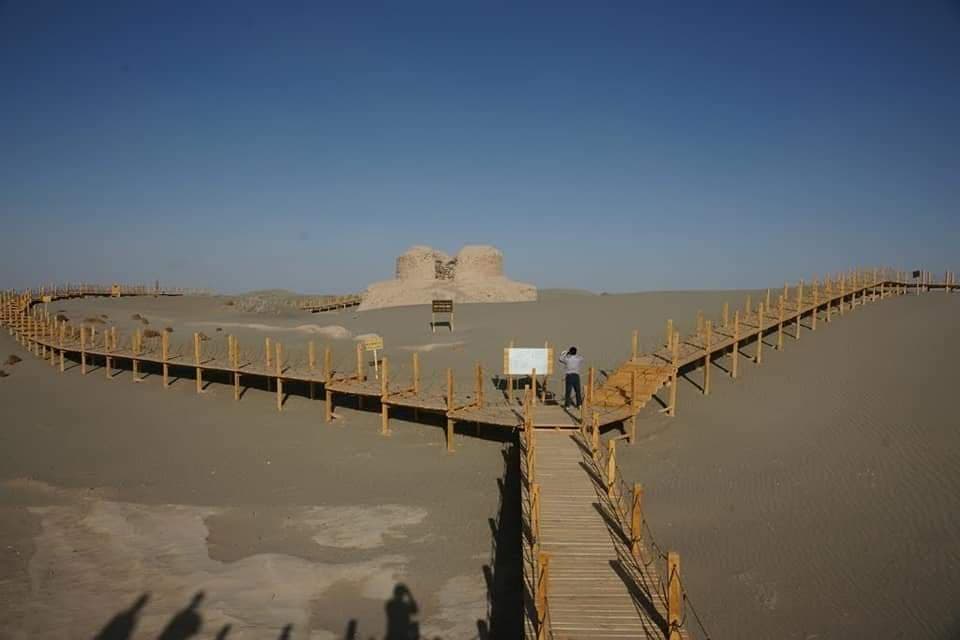 Volunteer at Rawak Stupa Hotan Xinjiang China